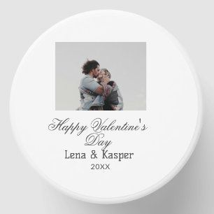Happy Valentine's day couple photo modern simple t Mini Candle Favors