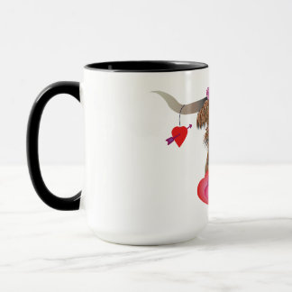 Happy Valentines Day Cow Mug