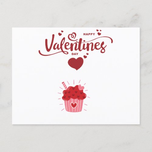 happy Valentines Day cupcake Coffee Mug Postcard