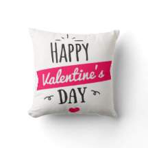 Happy valentines day cushion