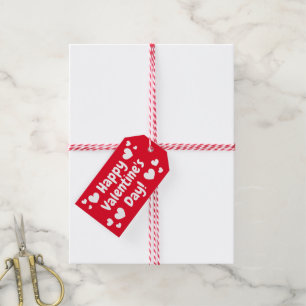 Happy Valentine's Day custom gift tags