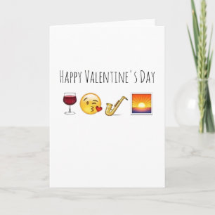 HAPPY VALENTINES DAY CUSTOM MESSAGE EMOJI BIRTHDAY HOLIDAY CARD