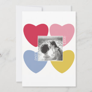 Happy valentine's day - custom photo collage invitation