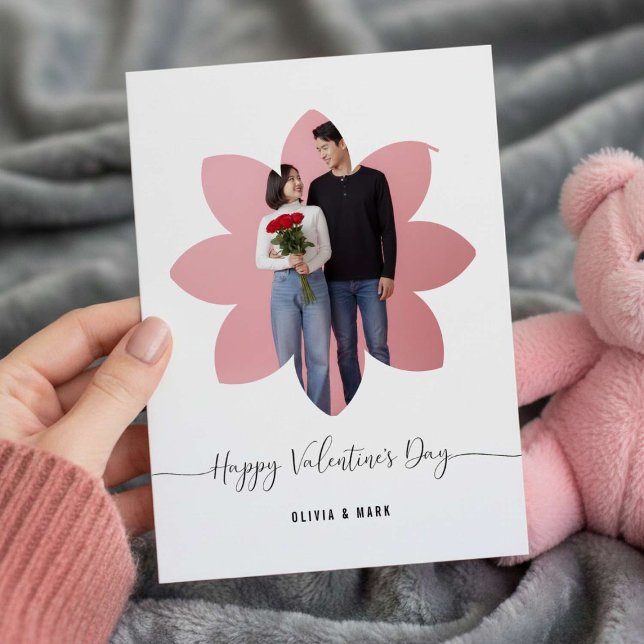 Happy Valentines Day Custom Photo Collage love Holiday Card (Creator Uploaded)