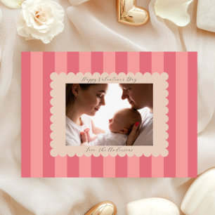 Happy Valentine's Day Custom Photograph Modern Holiday Card