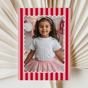 Happy Valentine's Day Custom Photograph Modern Note Card