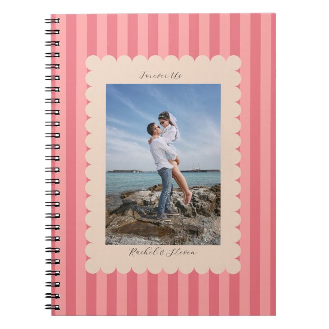 Happy Valentine's Day Custom Photograph Modern Notebook (Front)