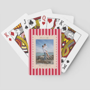 Happy Valentine's Day Custom Photograph Modern Poker Cards