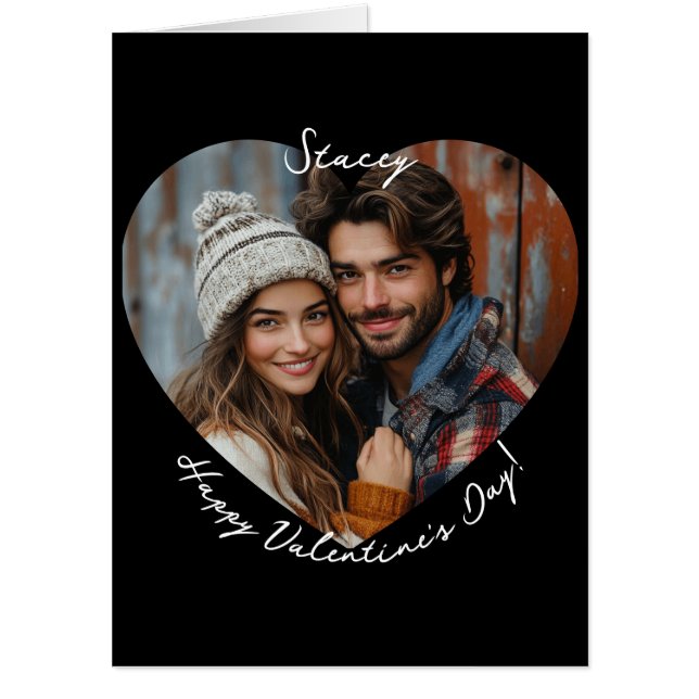 Happy Valentine's Day Customizable Giant Card (Front)