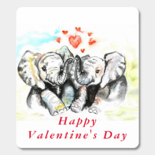 Happy Valentine's Day - Cute Elephants - Romantic Breath Savers® Mints