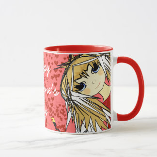 Happy Valentine's Day-Cute Girl Mug