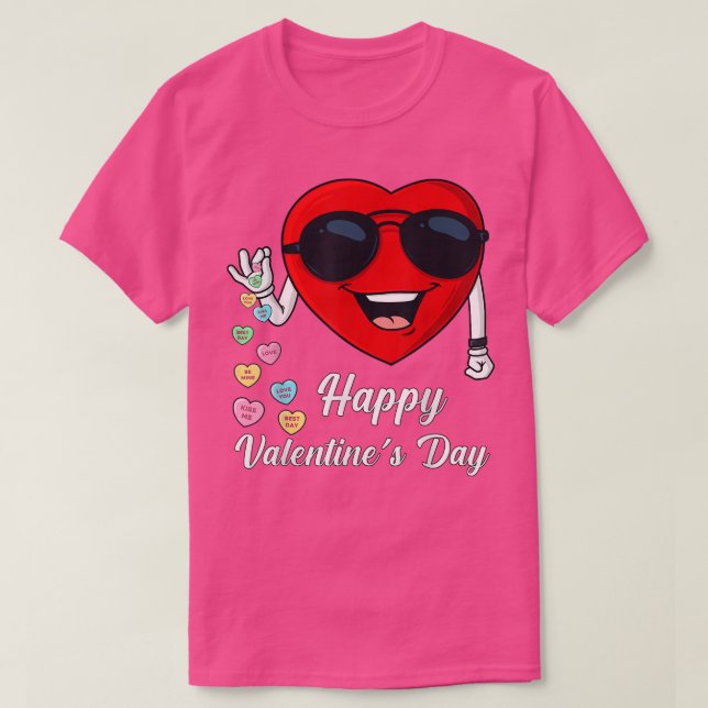 Happy Valentines Day Cute Heart Bae Funny Salting  T-Shirt (Design Front)
