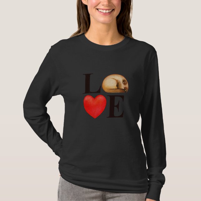 Happy Valentines Day Cute Heart Cat Love T-Shirt (Front)