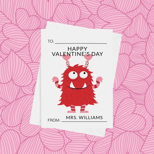HAPPY VALENTINES DAY Cute Monster