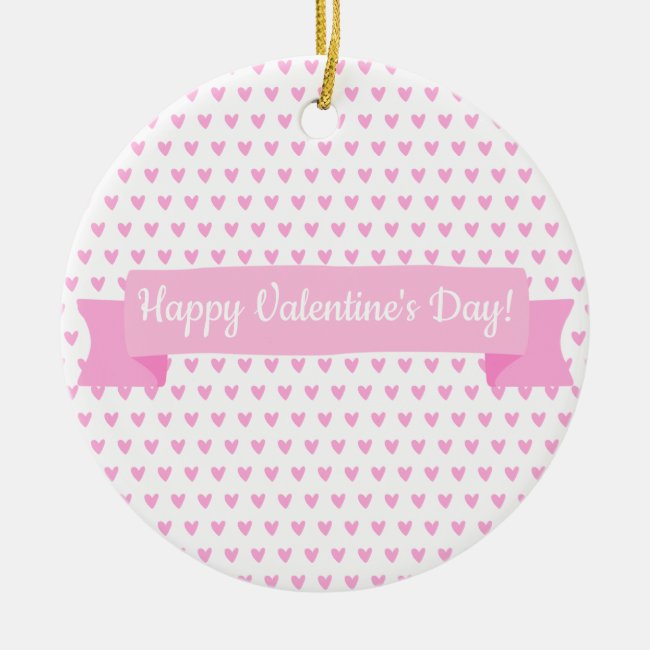 Happy Valentine's Day | Cute Pink Hearts Pattern