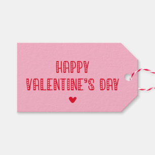 Happy Valentine's Day! Cute Typography Friends Gift Tags