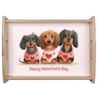 Happy Valentines Day Dachshund Dogs