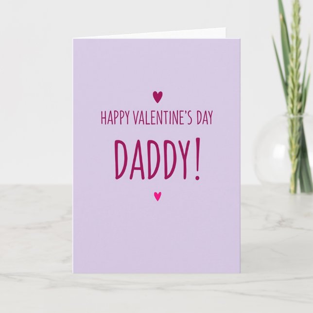 Happy Valentines Day Daddy Card (Front)