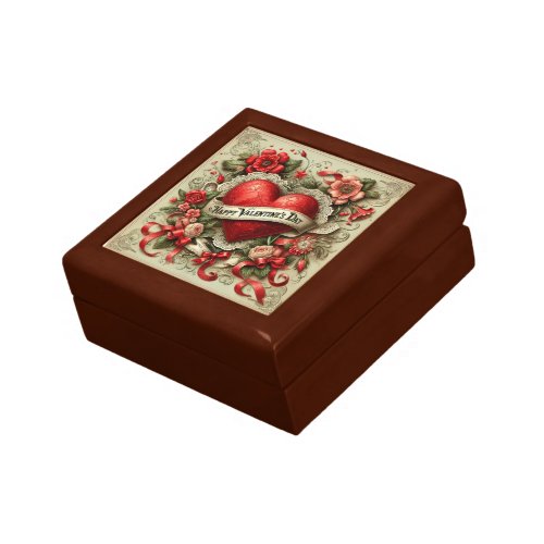 Happy Valentines Day decorative illustration Gift Box
