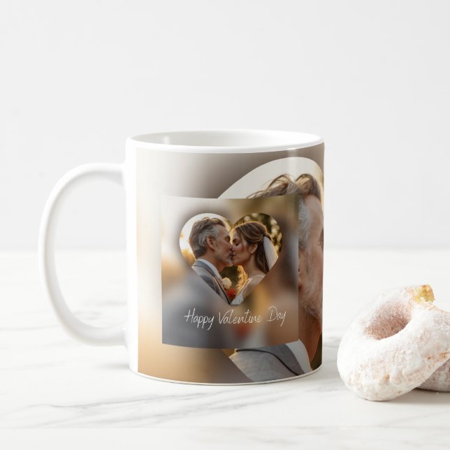 Happy valentine's day designs coffee mug (With Donut)