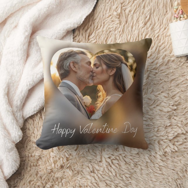 Happy valentine's day designs throw pillow (Blanket)