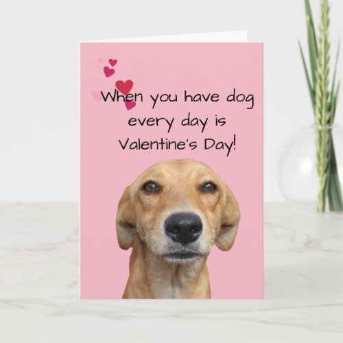 Happy Valentines Day Dog Lover Card