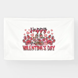 Happy Valentines Day Dog Pet Banner