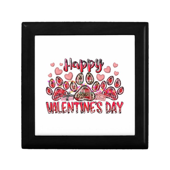 Happy Valentines Day Dog Pet Gift Box (Front)