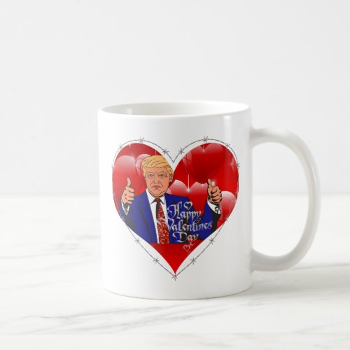 happy valentines day donald trump coffee mug