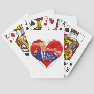 happy valentines day donald trump poker cards