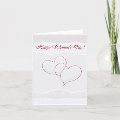 Happy Valentines Day Elegant Modern Greeting Holiday Card