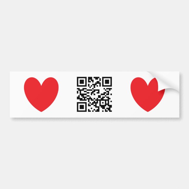 Happy Valentine's Day - English Bumper Sticker (Front)