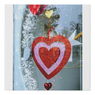Happy Valentine's Day Faux Wrapped Canvas Print