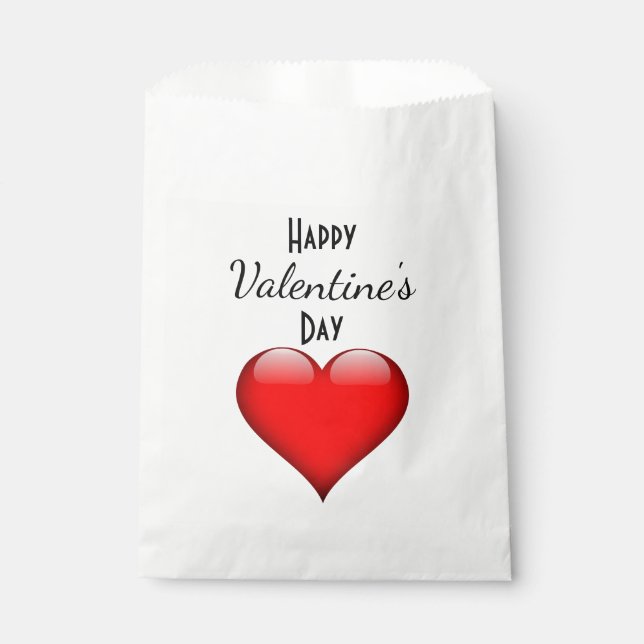 Happy Valentine's Day Favor Bag (Front)