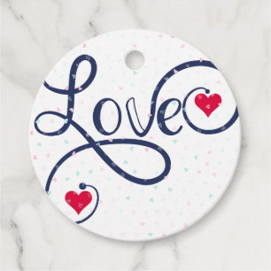 Happy Valentine's day. Favor Tags