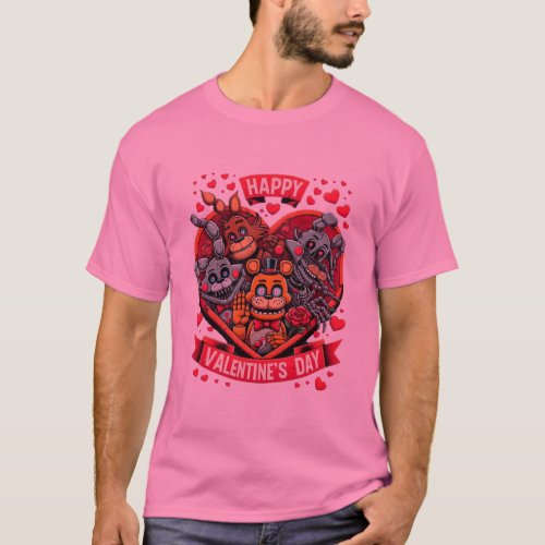 Happy valentines day five nights at freddys T_Shirt