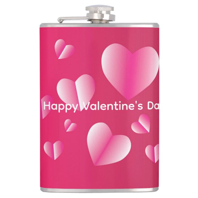 Happy Valentine's Day Flask (Front)