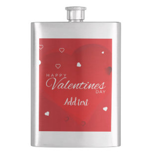 Happy Valentine's Day Flask