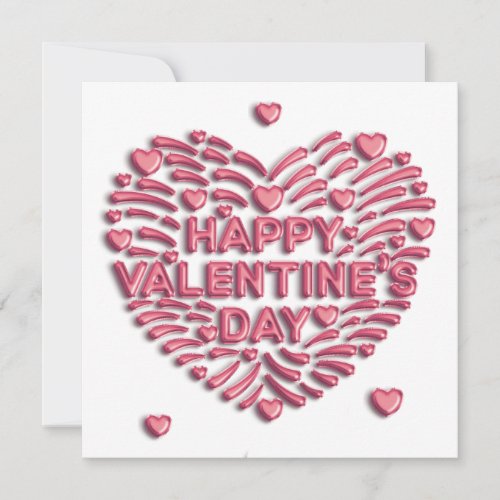 Happy Valentines Day  Flat  Photo Card 525