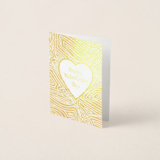 Happy Valentine's Day Foil Card
