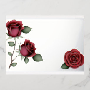 Happy Valentine's Day Foil Holiday Postcard