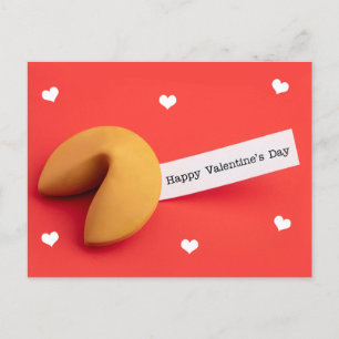 Happy Valentine's Day For Anyone Fortune Cookie Holiday Postcard
