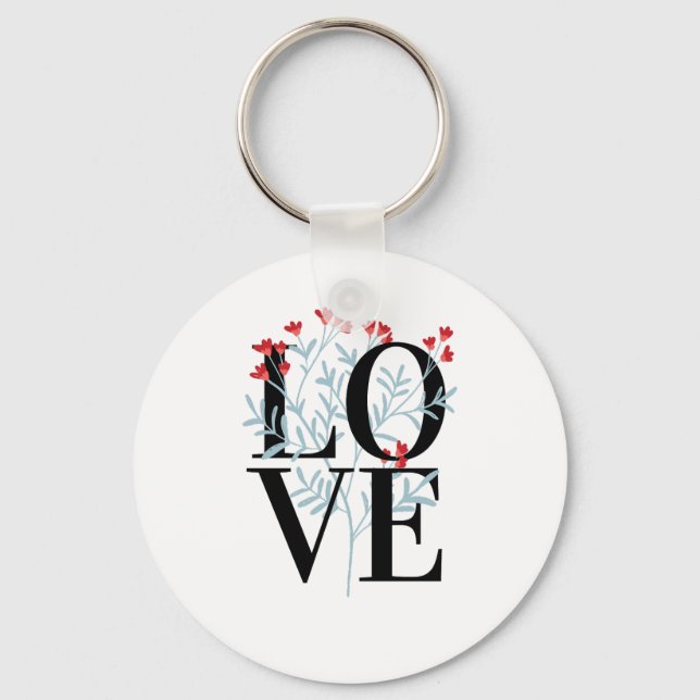 Happy Valentine's Day For Lover Stylish     Keychain (Front)