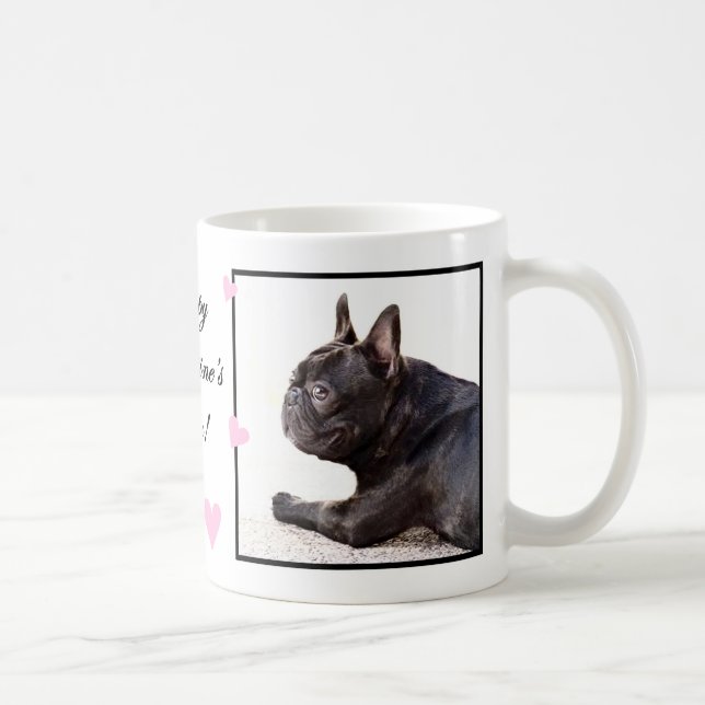 Happy Valentine's Day French Bulldog mug (Right)