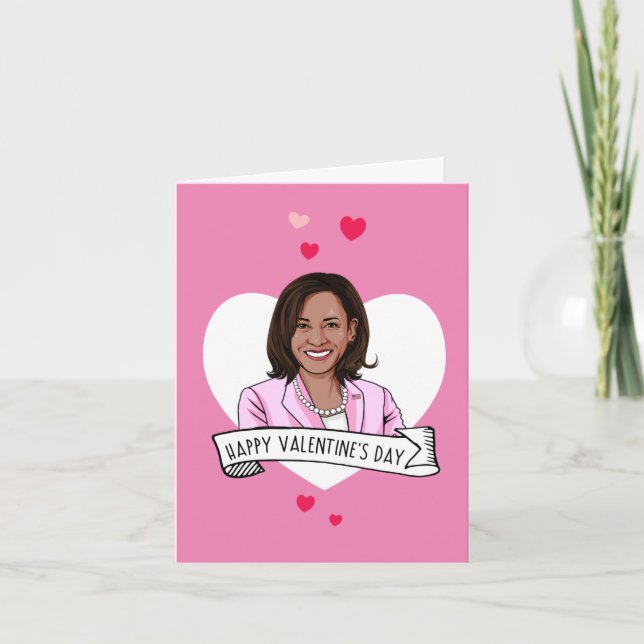Happy Valentine's Day from Kamala Harris Card (Front)
