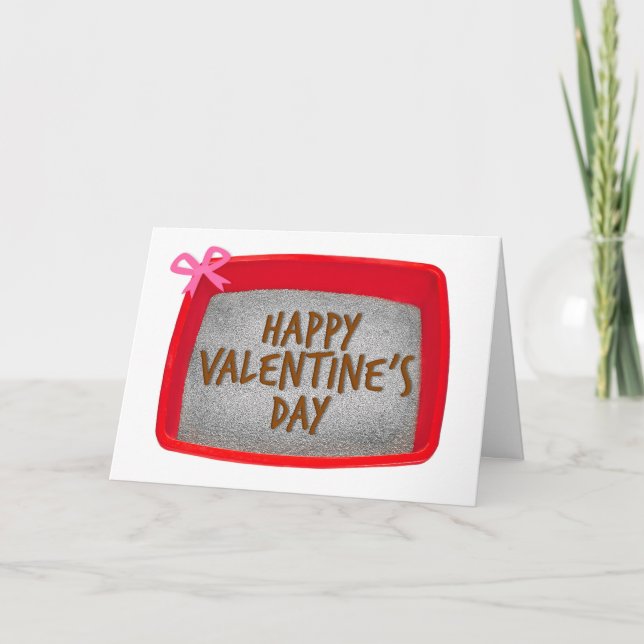 Happy Valentine's Day From The Cat Litter Box Hum Holiday Card (Front)