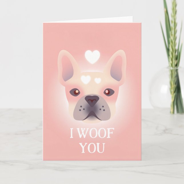 Happy Valentines Day From the Dog  Card (Front)