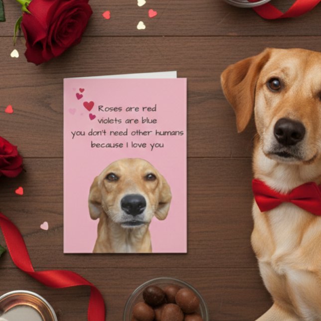 Happy Valentine's Day From The Dog Lover Card (Creator Uploaded)
