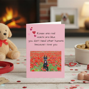Happy Valentine's Day From The Dog Lover Photo Card