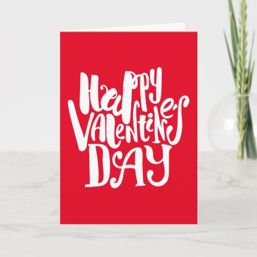 Happy Valentines Day  Funky Font Card